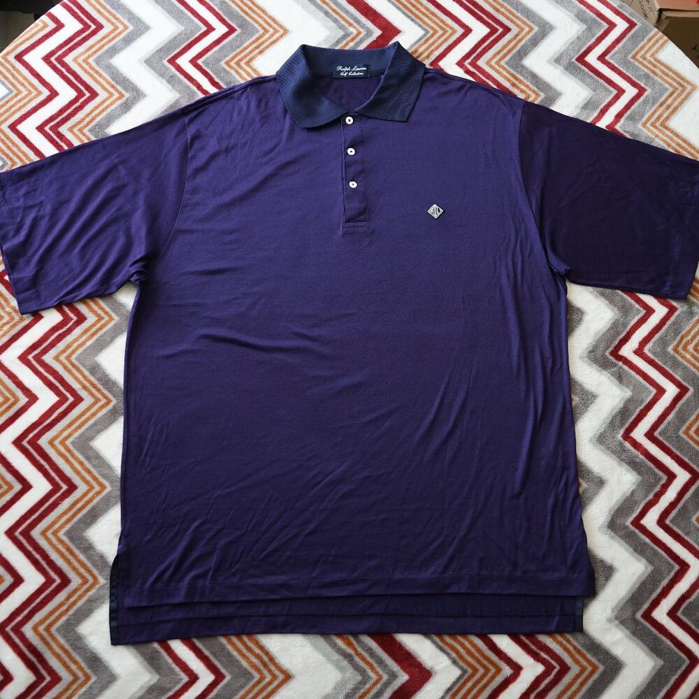 Ralph Lauren Golf Collection Purple Short Sleeve Polo Size XL